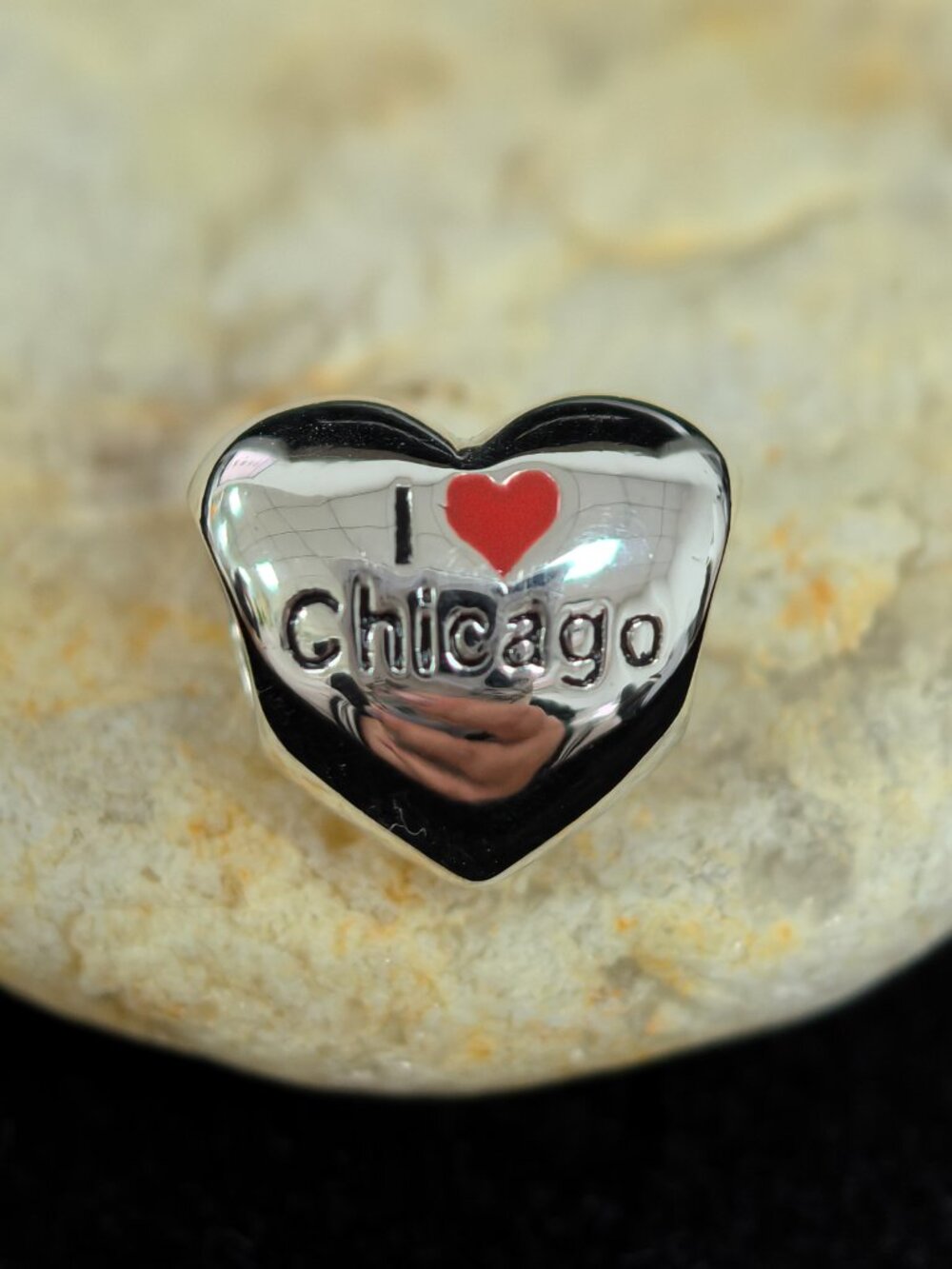 Pandora I Love Chicago Charm Pendant, S925 Silver Jewelry (Women's)